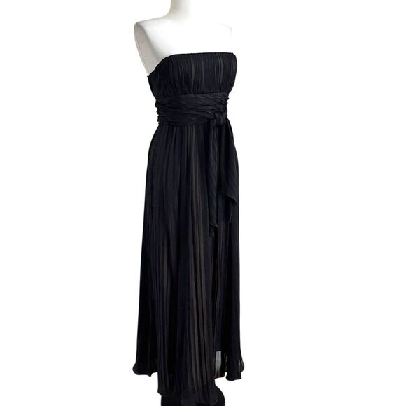 BCBGMaxazria Y2K Silk Maxi Dress size 6P Babydoll Evening Gown Fairy Whimsigoth - Picture 1 of 12